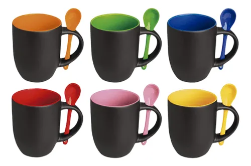 Taza Mágica interior y cuchara color